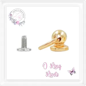 ⋅  O Ring Screw Rivets ⋅ 4 Colours ⋅ 10 pk  ⋅