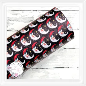 ⋅ Santa Moons ⋅ Christmas Print ⋅ Textured Leather ⋅ Santa Charms ⋅