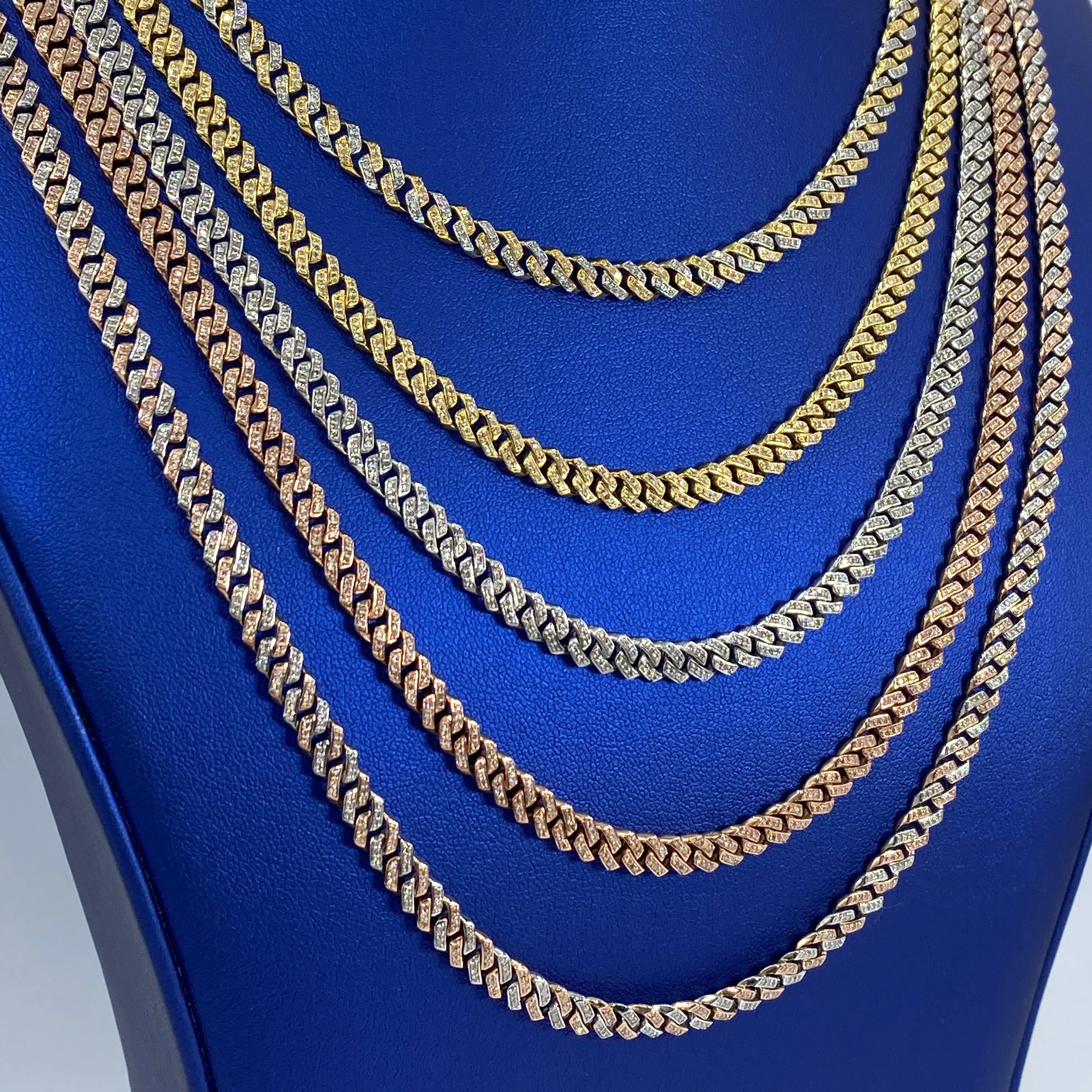 10K 5.5MM Cuban Link Chain 16"-24"