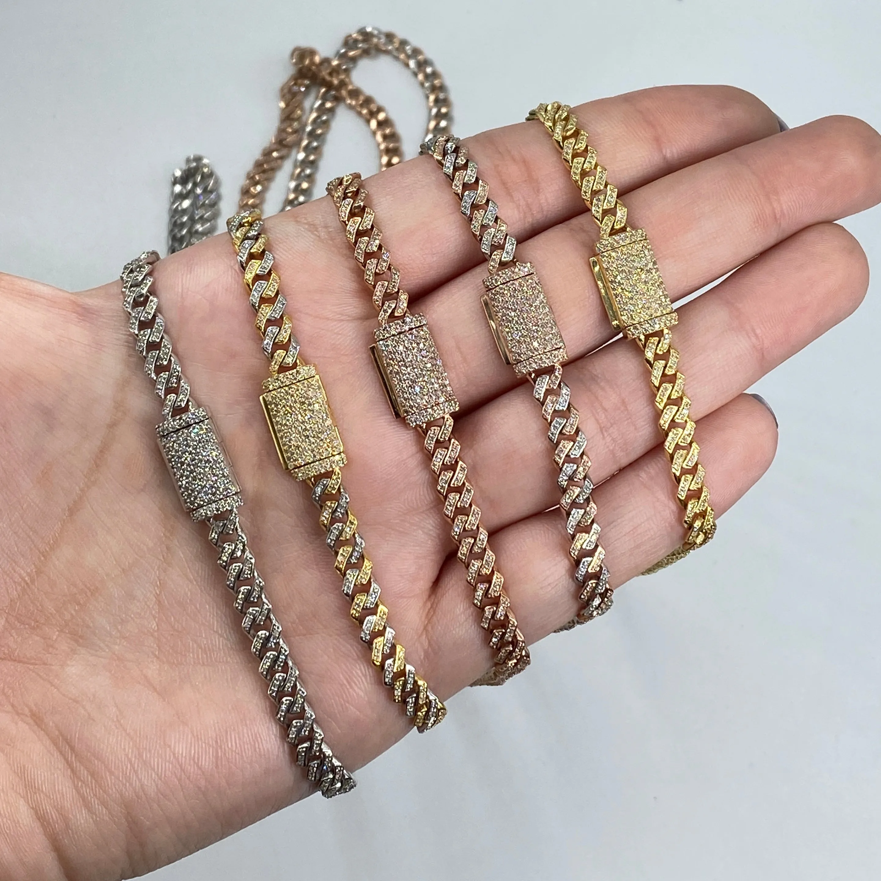 10K 5.5MM Cuban Link Chain 16"-24"
