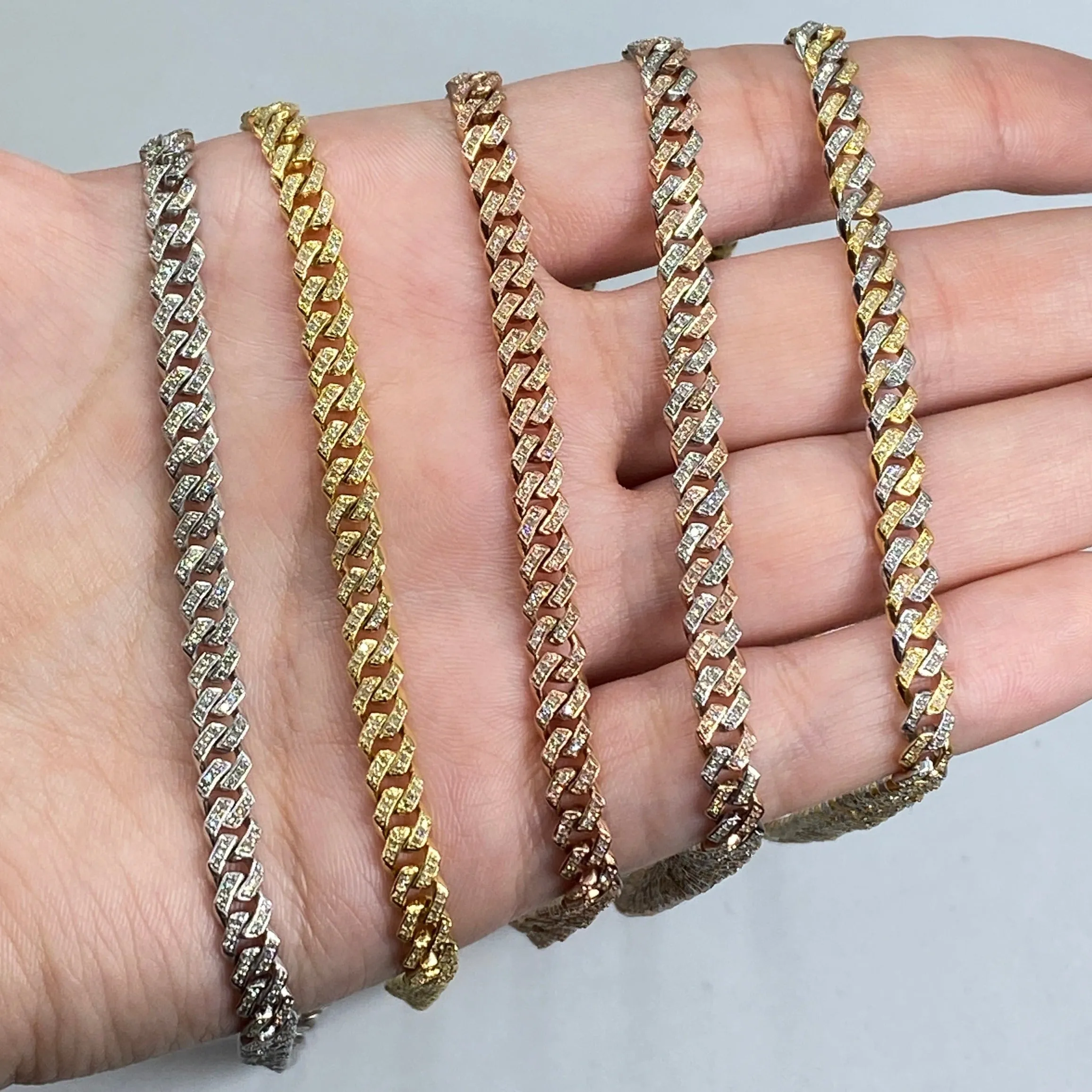 10K 5.5MM Cuban Link Chain 16"-24"