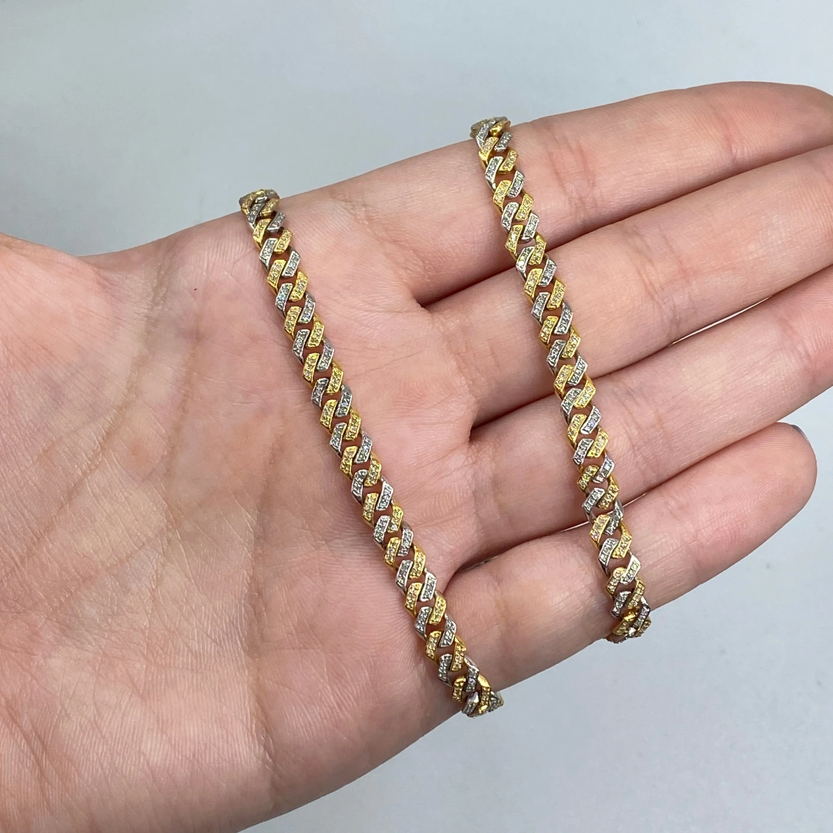 10K 5.5MM Cuban Link Chain 16"-24"