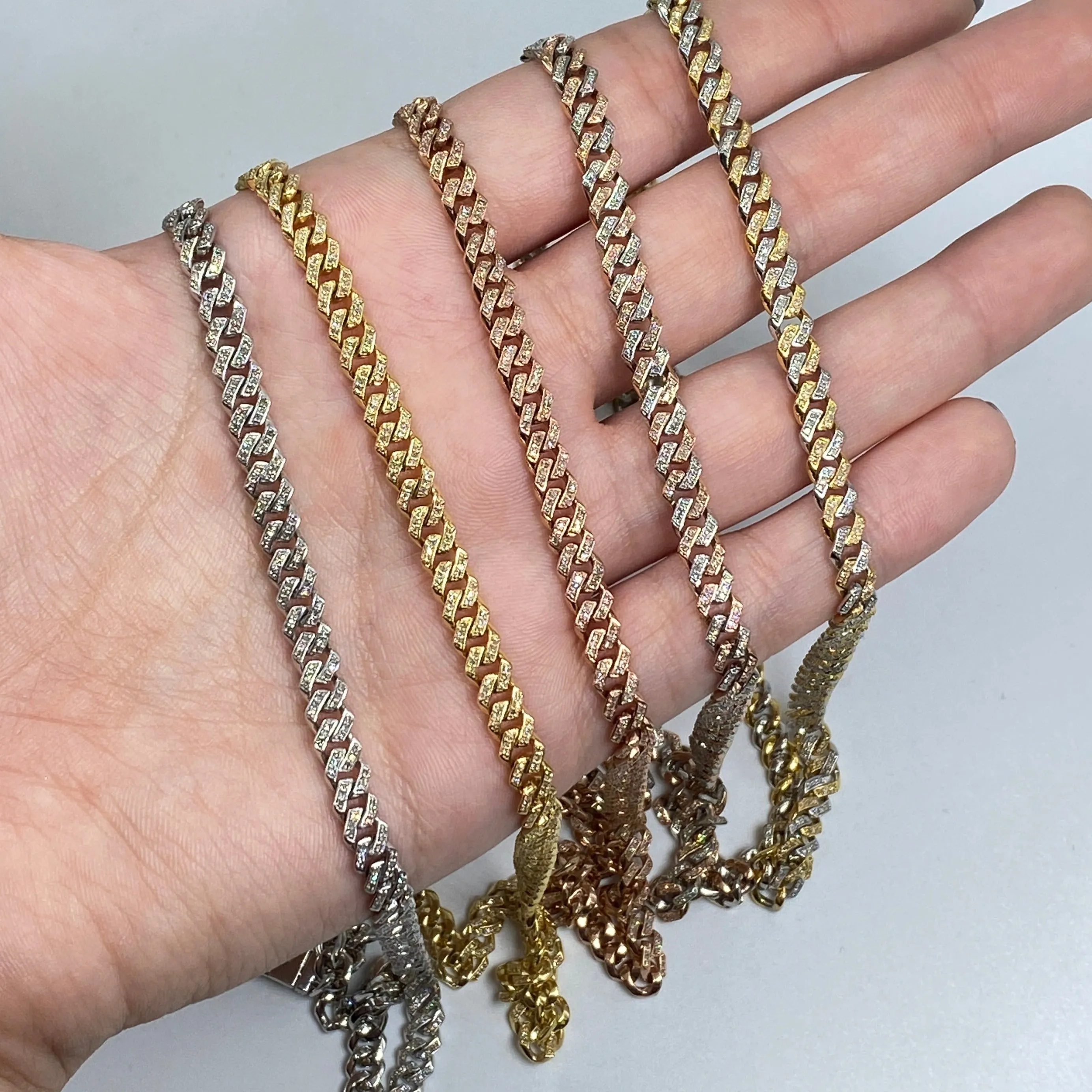 10K 5.5MM Cuban Link Chain 16"-24"