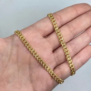 10K 5.5MM Cuban Link Chain 16"-24"