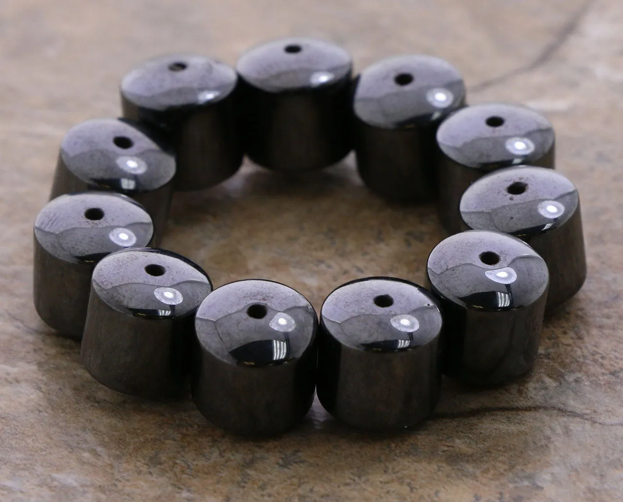 10mm Magnetic Hematite Drum MH53