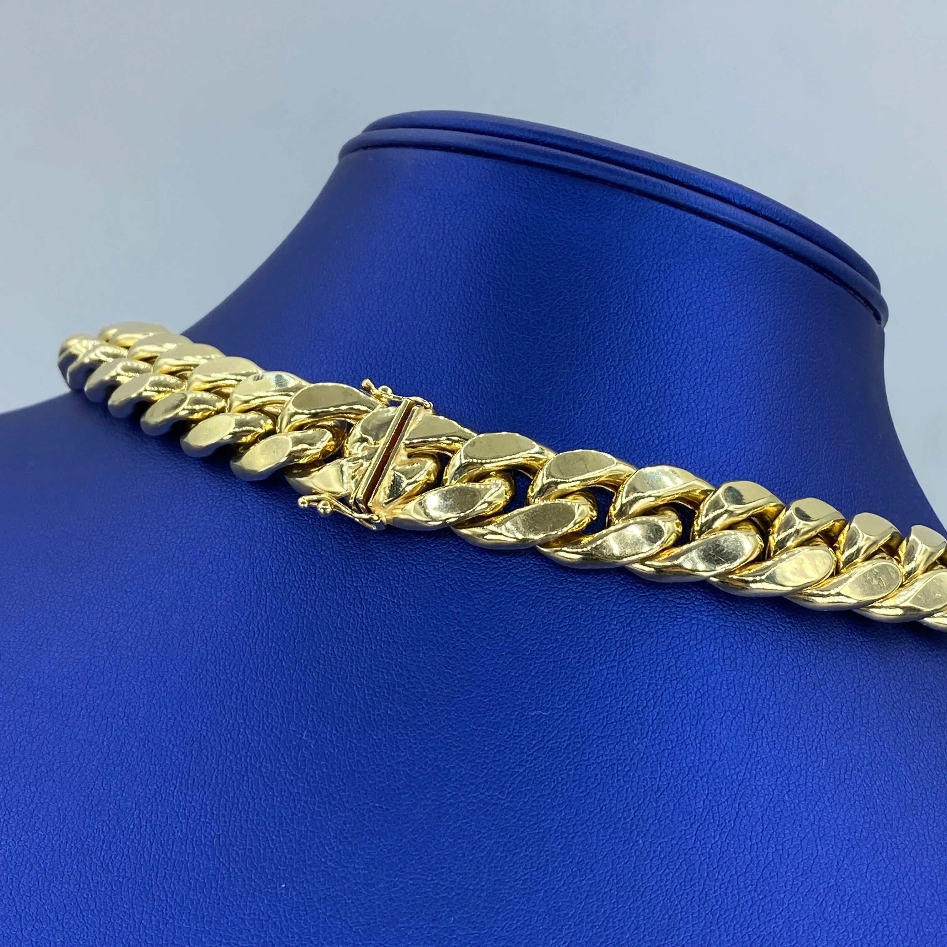 14K 12.4MM Cuban Link Chain 24"