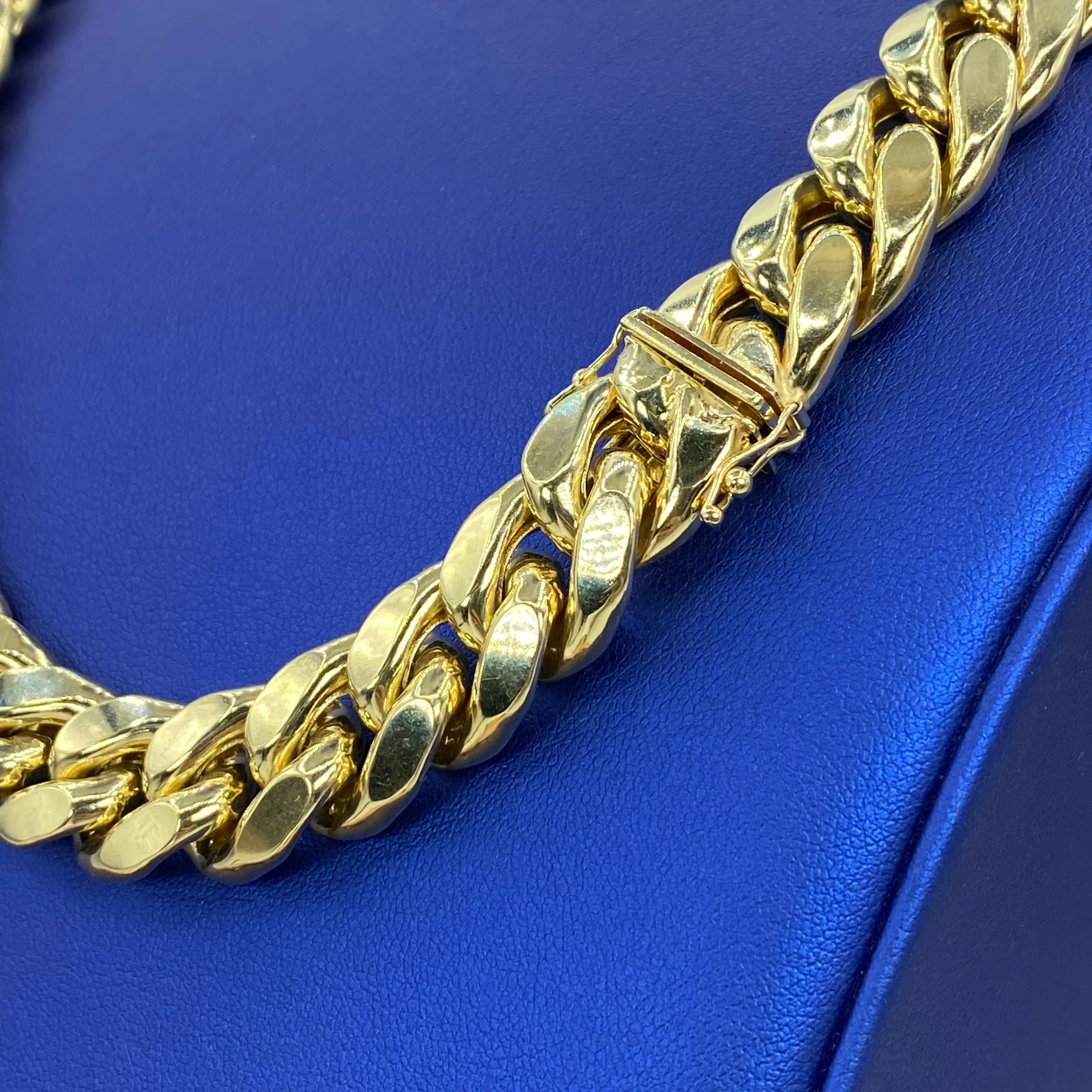 14K 12.4MM Cuban Link Chain 24"