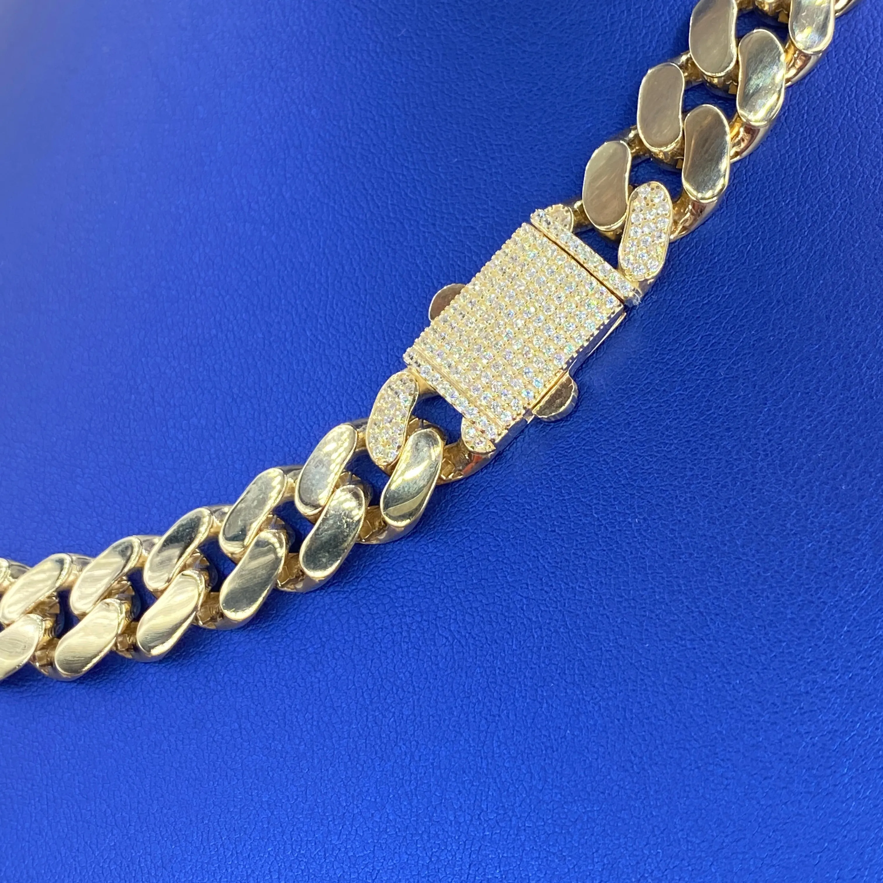 14K 12.5MM Cuban Link Chain 18"