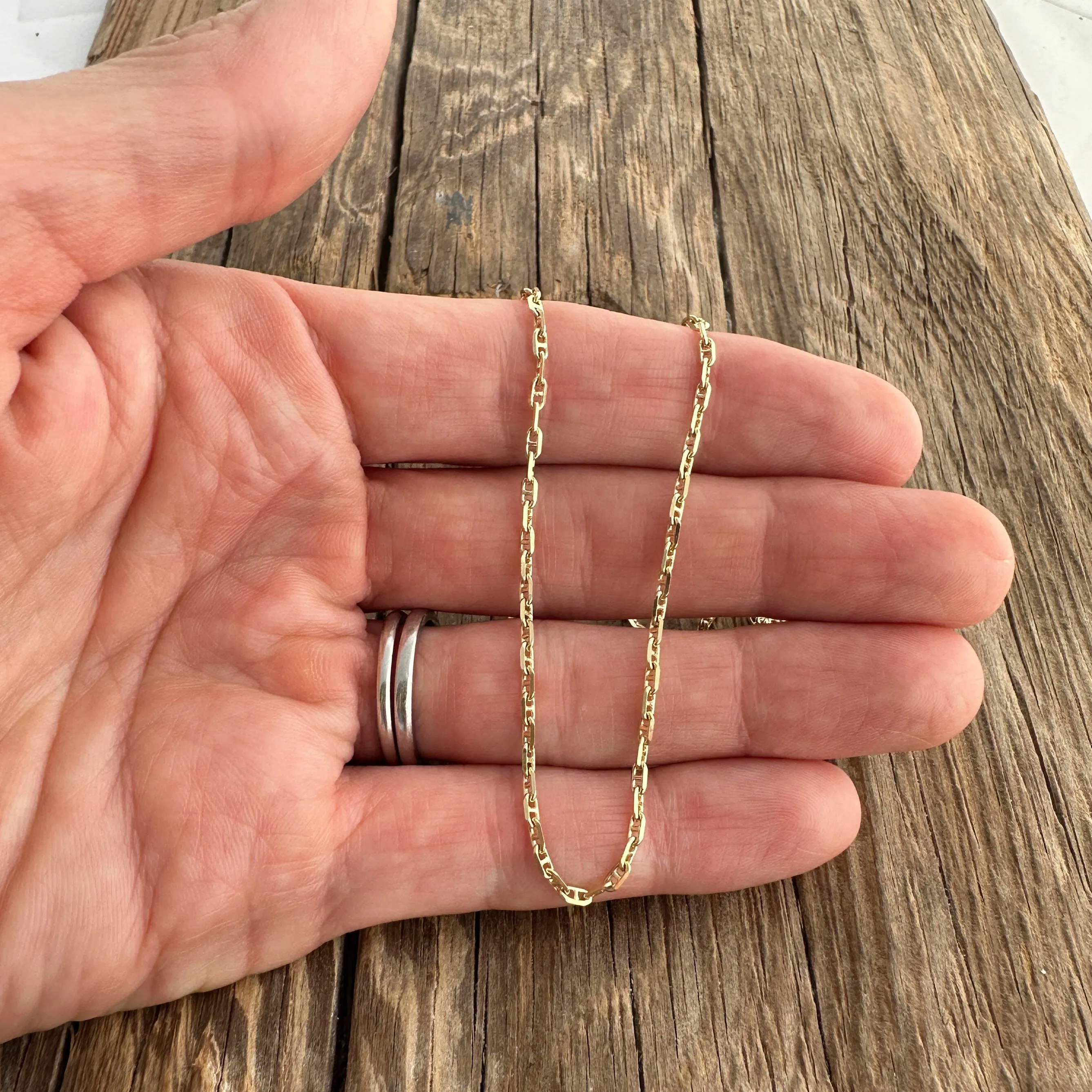 14K Gold Anchor Chain 060
