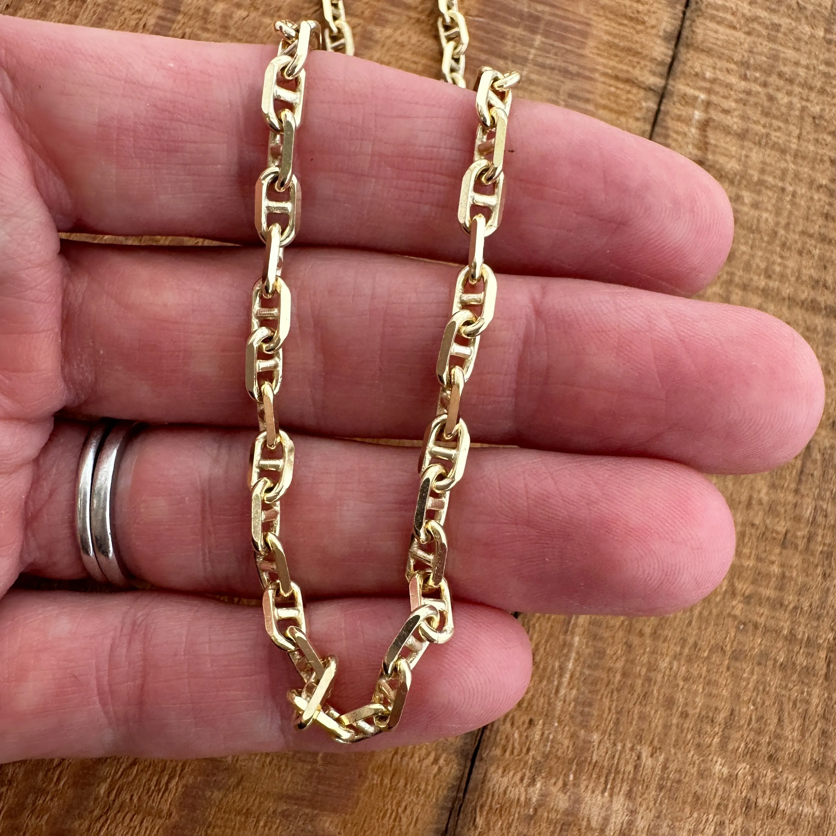 14K Gold Heavy Anchor Chain