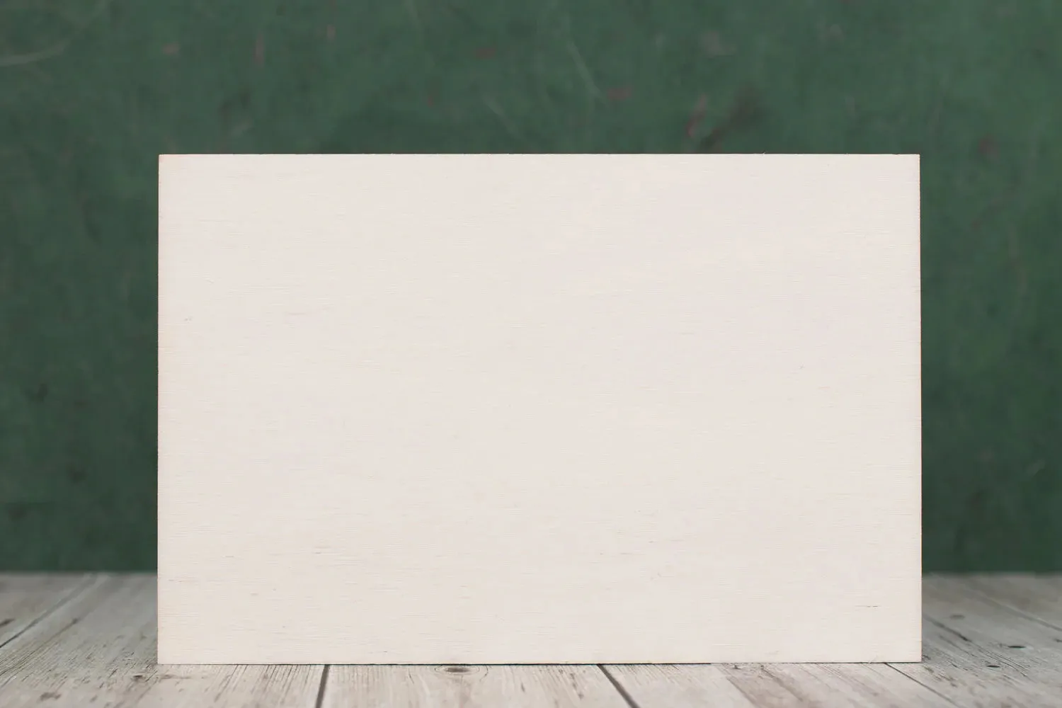 18 cm Wide Blank board plaques with square corners - plywood