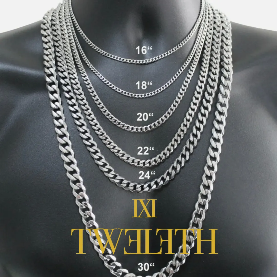 18" DIAMOND CUBAN LINK CHAIN - TWO TONE