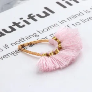 27*31mm BEAUTIFUL Fan Tassels on zinc alloy Findings Small Teardrop Fan Tassels DIY Jewelry 2pcs
