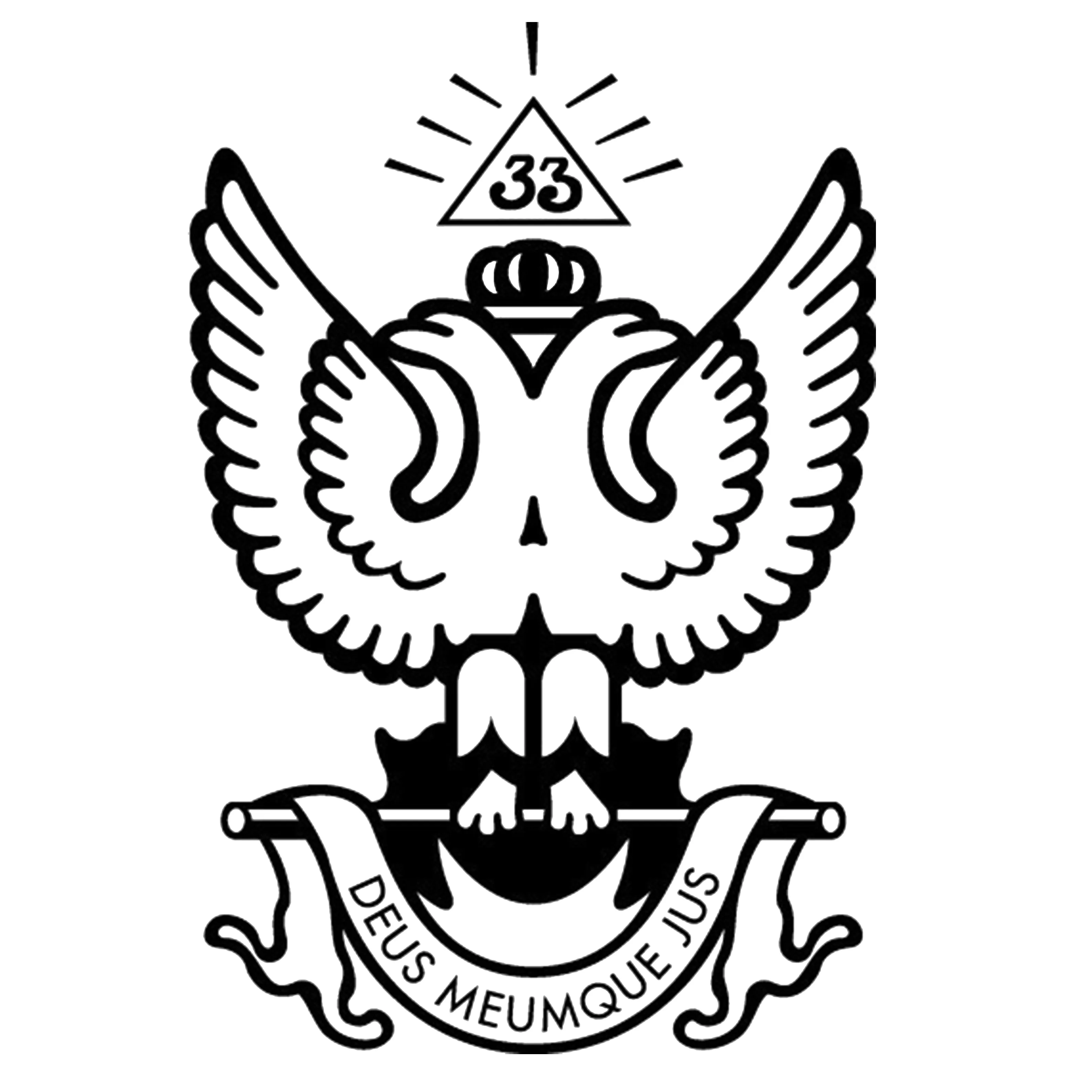 33rd Degree Scottish Rite Briefcase - Wings Up (Medium/Large)