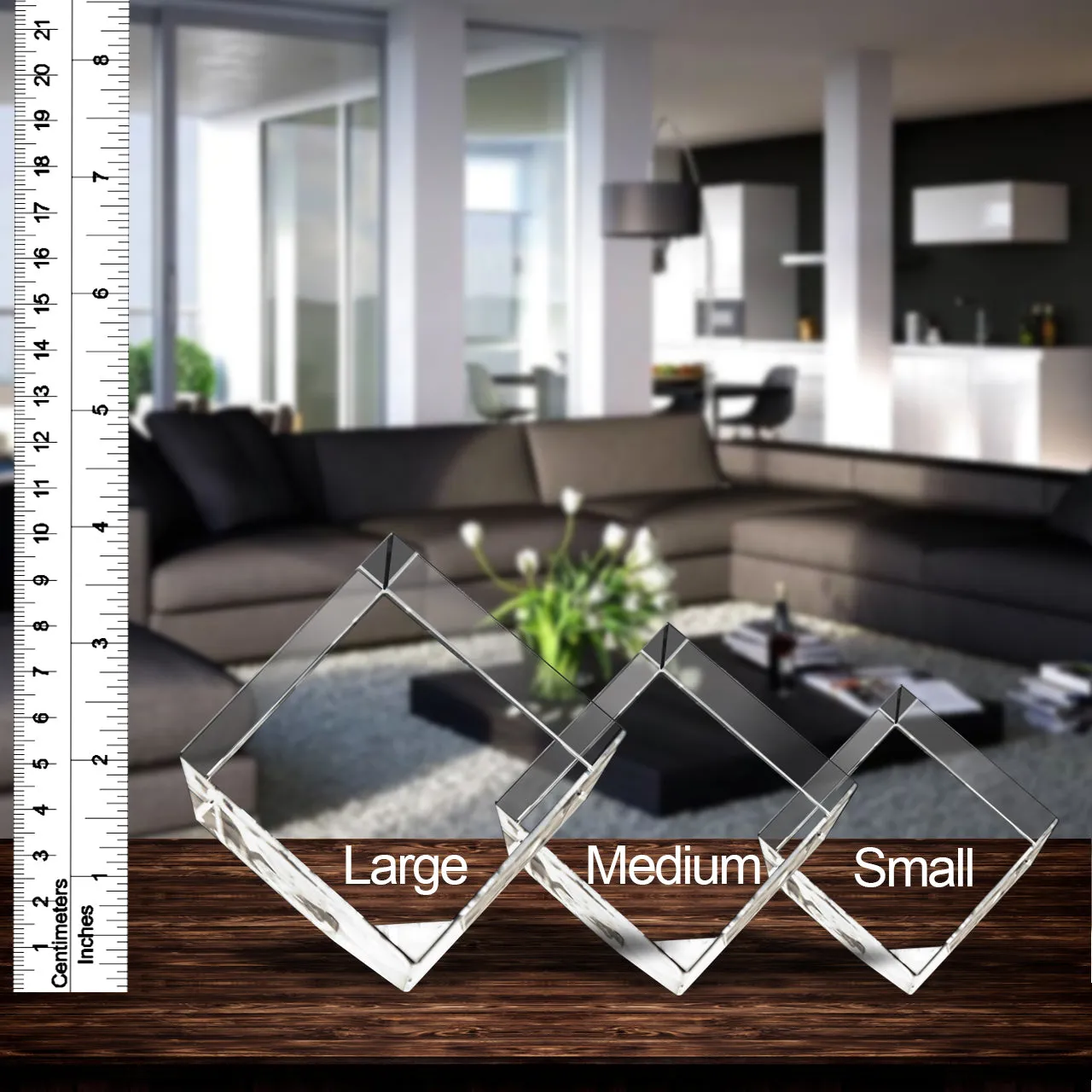 3D Crystal Laser Engraved Medium Diamond, Laser Engraved with Your Photo, Personalized Photo Gift, 3D Laser Engraved Etched Crystal - 2 People