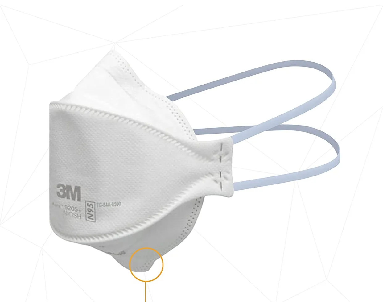 3M Aura Particulate Face Mask 9205 , N95 and Earth To Skin Hand Sanitizer Sets, 2oz