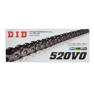 520VO x 106FB O'Ring solid bush chain w/ FJ clip link DID (520V106)