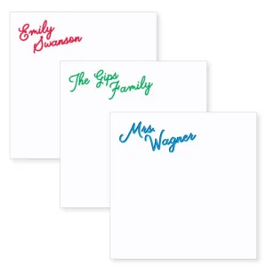 5.5" Square Notepad | scripty square