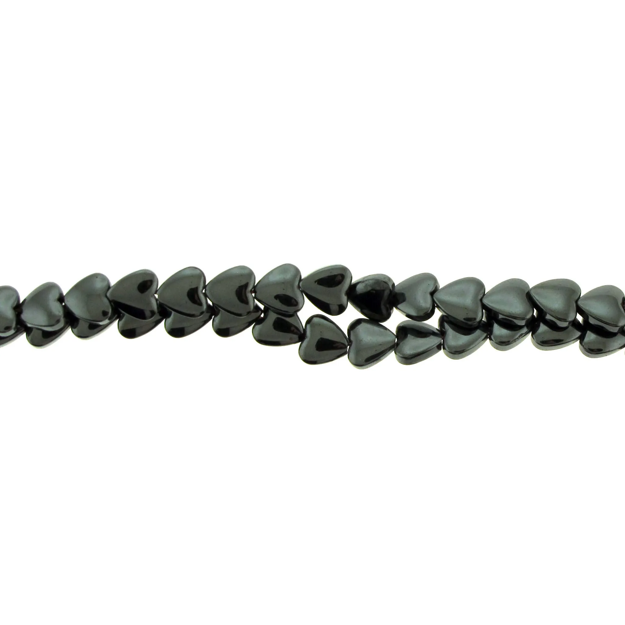 6mm Magnetic Hematite Puff Heart Mh25