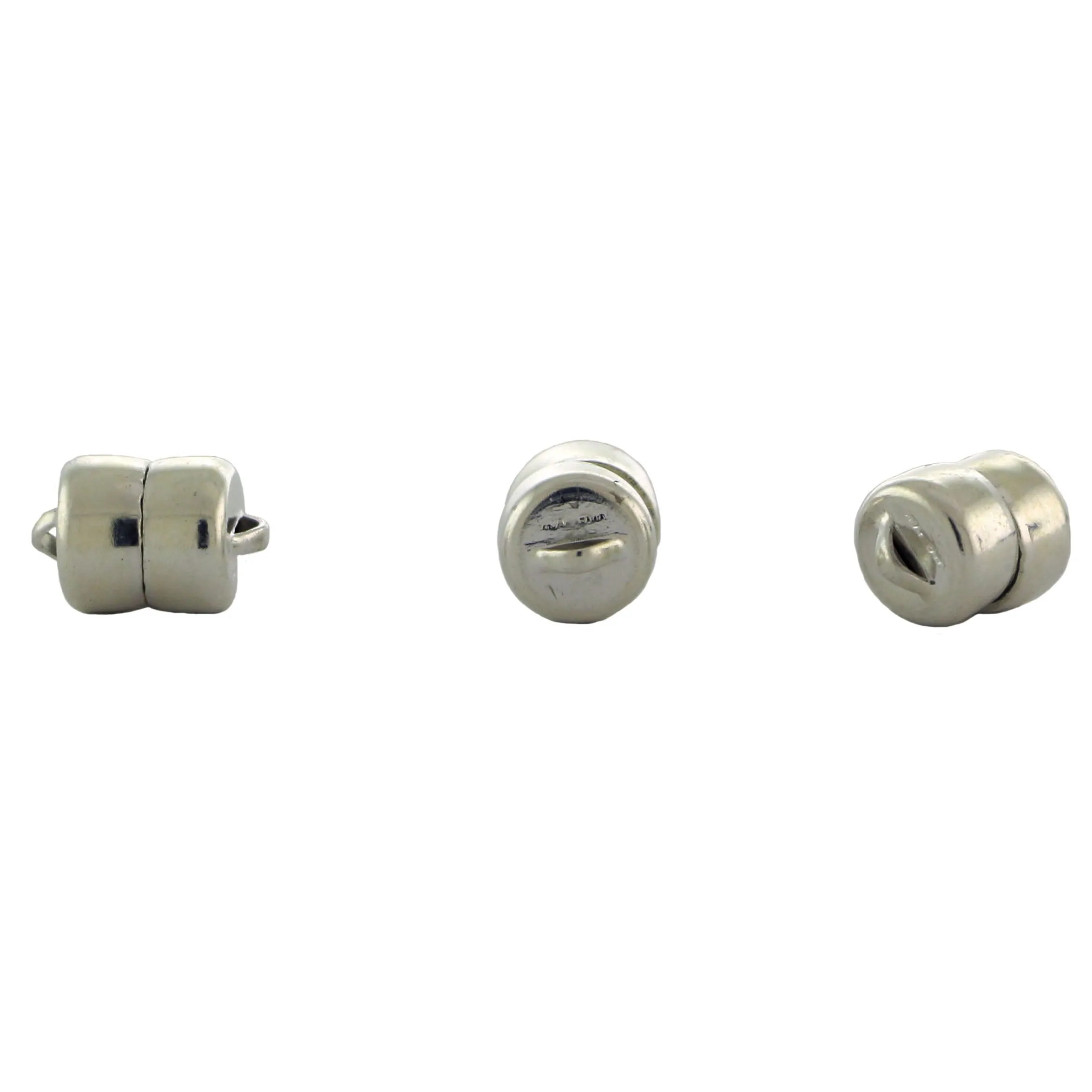 8mm Magnetic Clasp Set Of 12 Maglok Silverplate Loop MC25