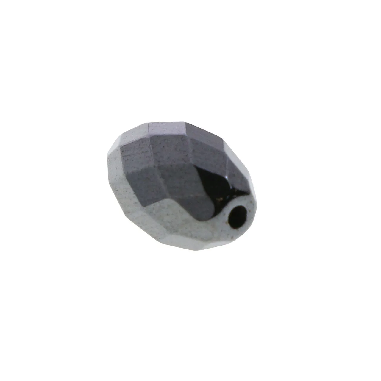 8X12mm Magnetic Hematite Faceted Rice MH70