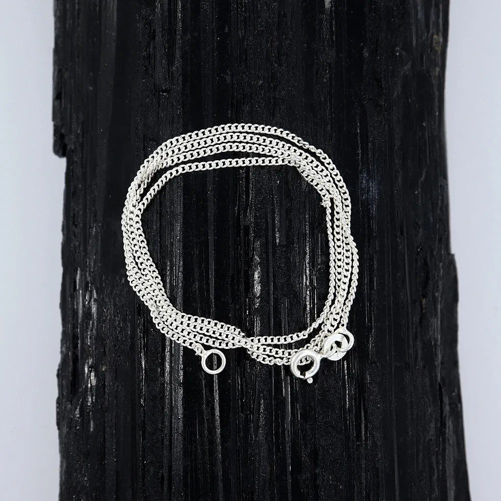 925 Sterling Silver Chain Necklace for Women 18" Inch
