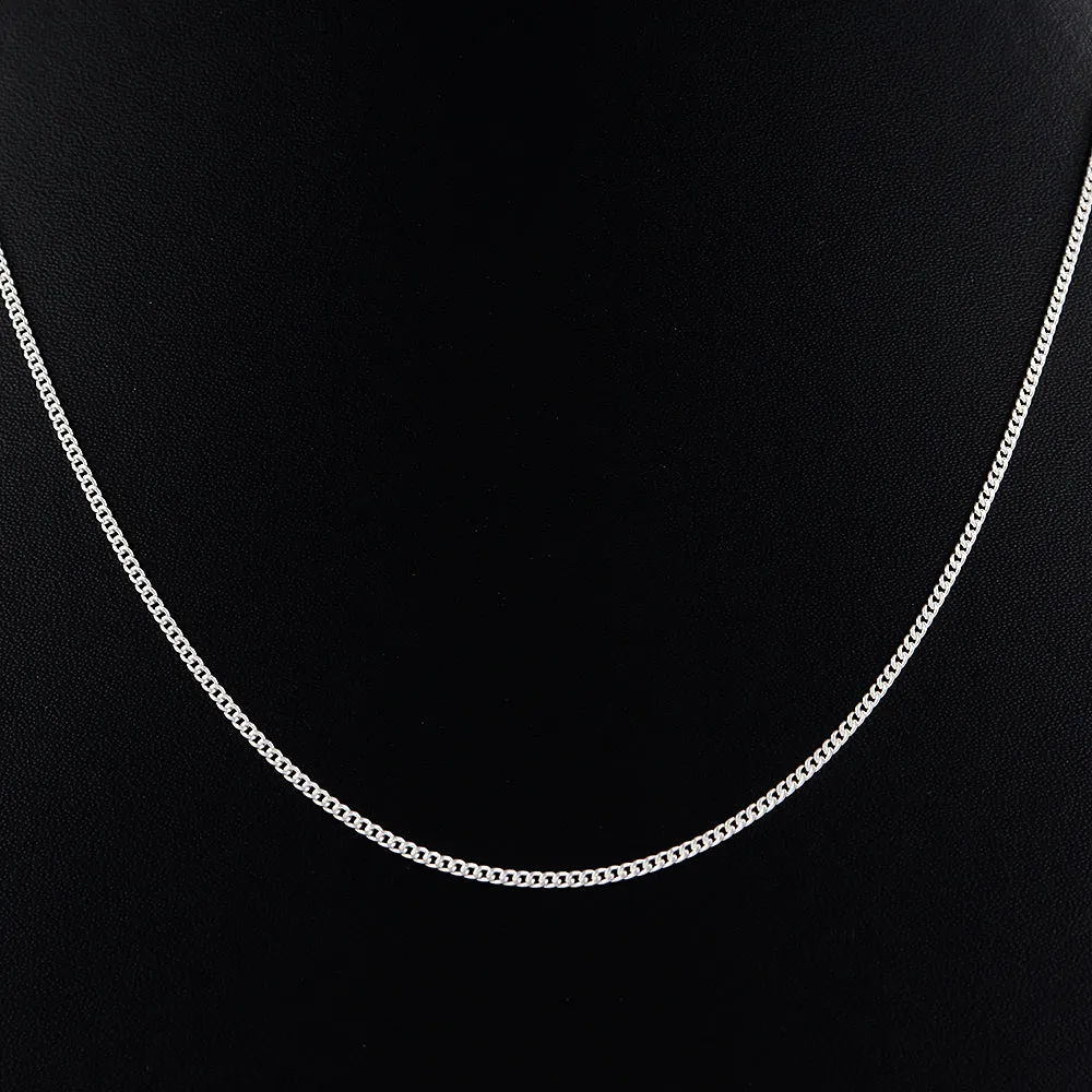 925 Sterling Silver Chain Necklace for Women 18" Inch