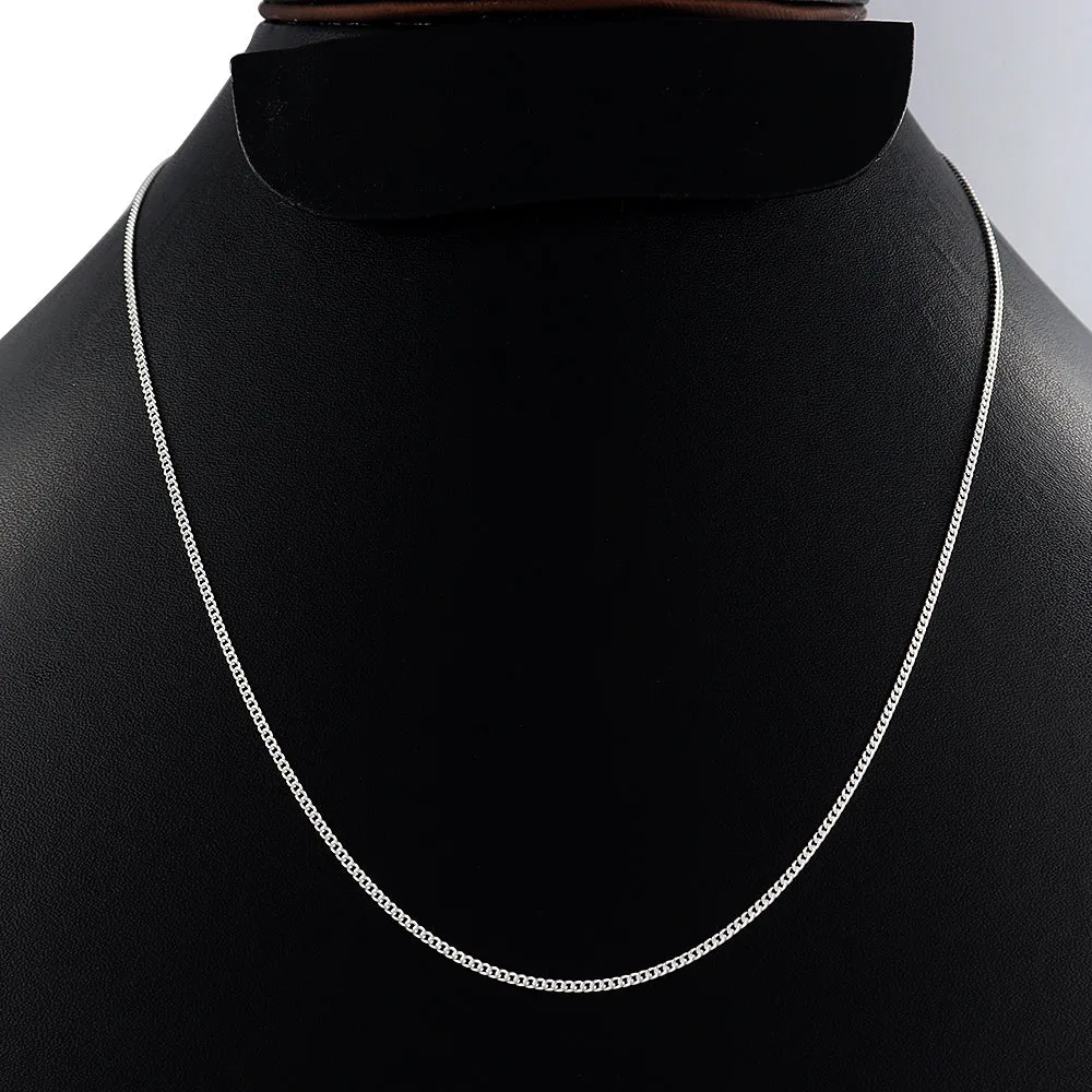 925 Sterling Silver Chain Necklace for Women 18" Inch