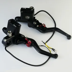 Adjustable CNC Hydraulic brake & clutch master cylinders Black