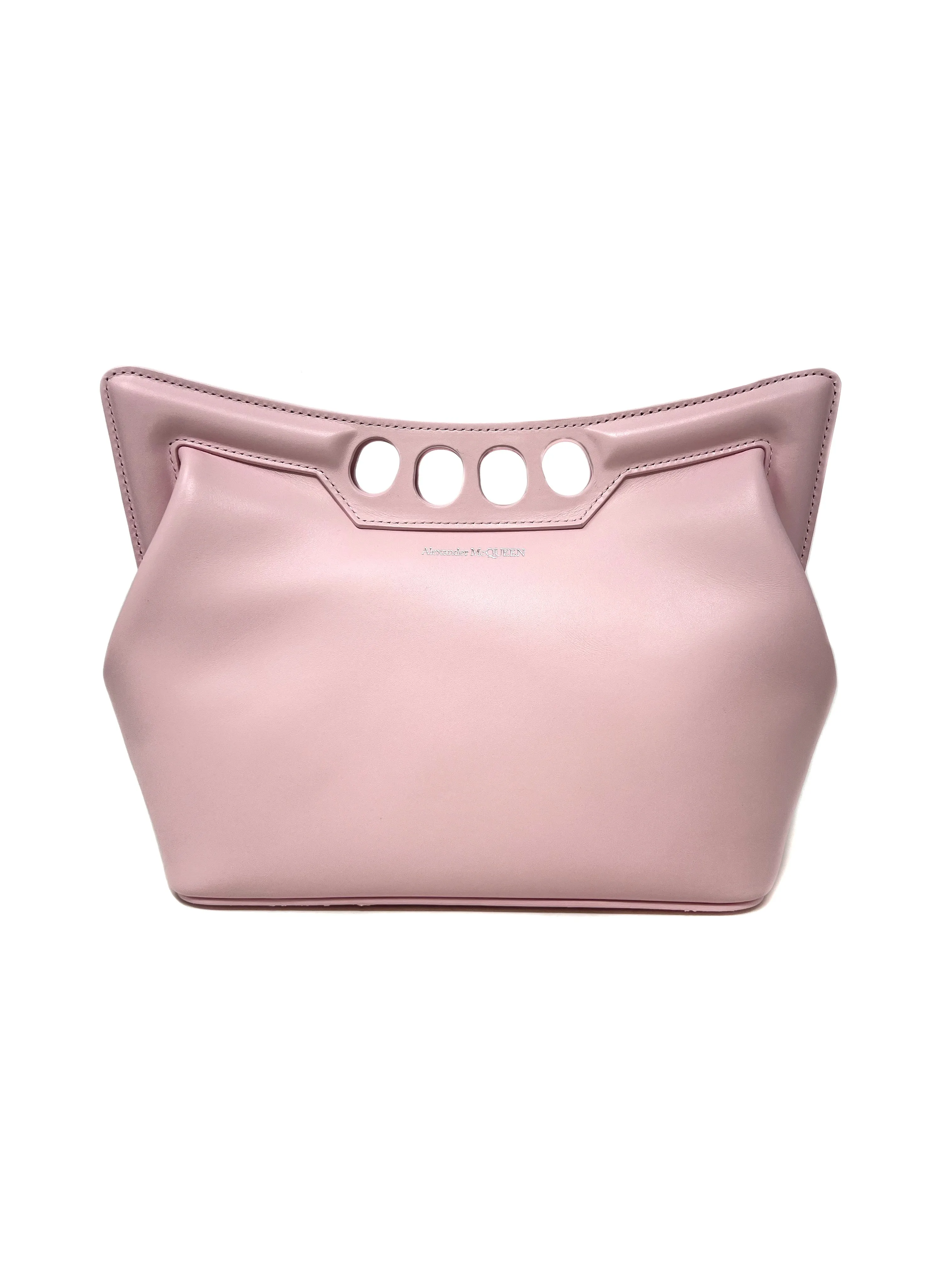 Alexander McQueen Pink NWB! 'The Small Peak' Knuckle Duster Chain Shoulder Bag