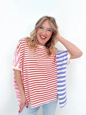 All Yours Colorblock Striped Top