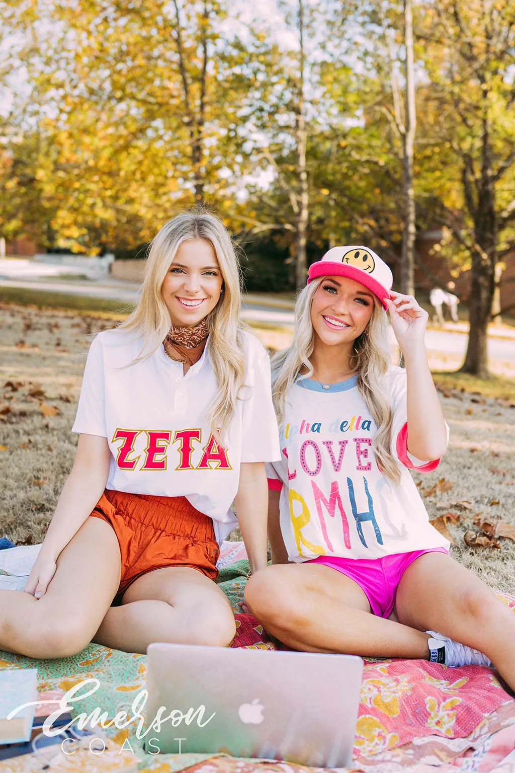Alpha Delta Pi Philanthropy RMHC Colorblock Ringer Tee