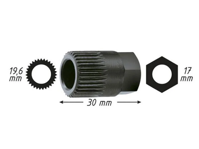 Alternator Clutch Free Wheel Pulley Removal Tool for BMW Audi Ford