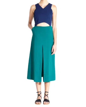 Apiece Apart Viotia Criss Cross Dress | Navy/Daphne - FINAL SALE