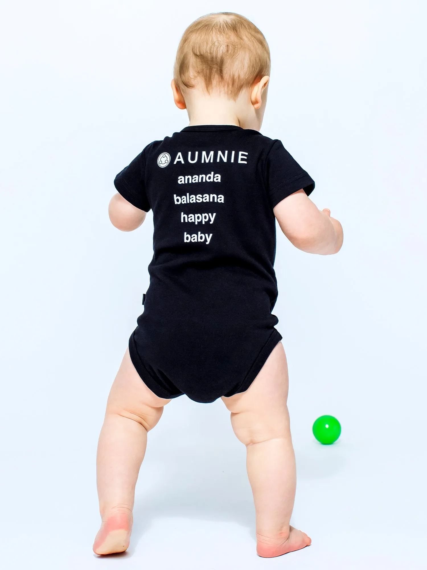 AUMkids HAPPY BABY SHORT SLEEVE ONESIE   BIB SET