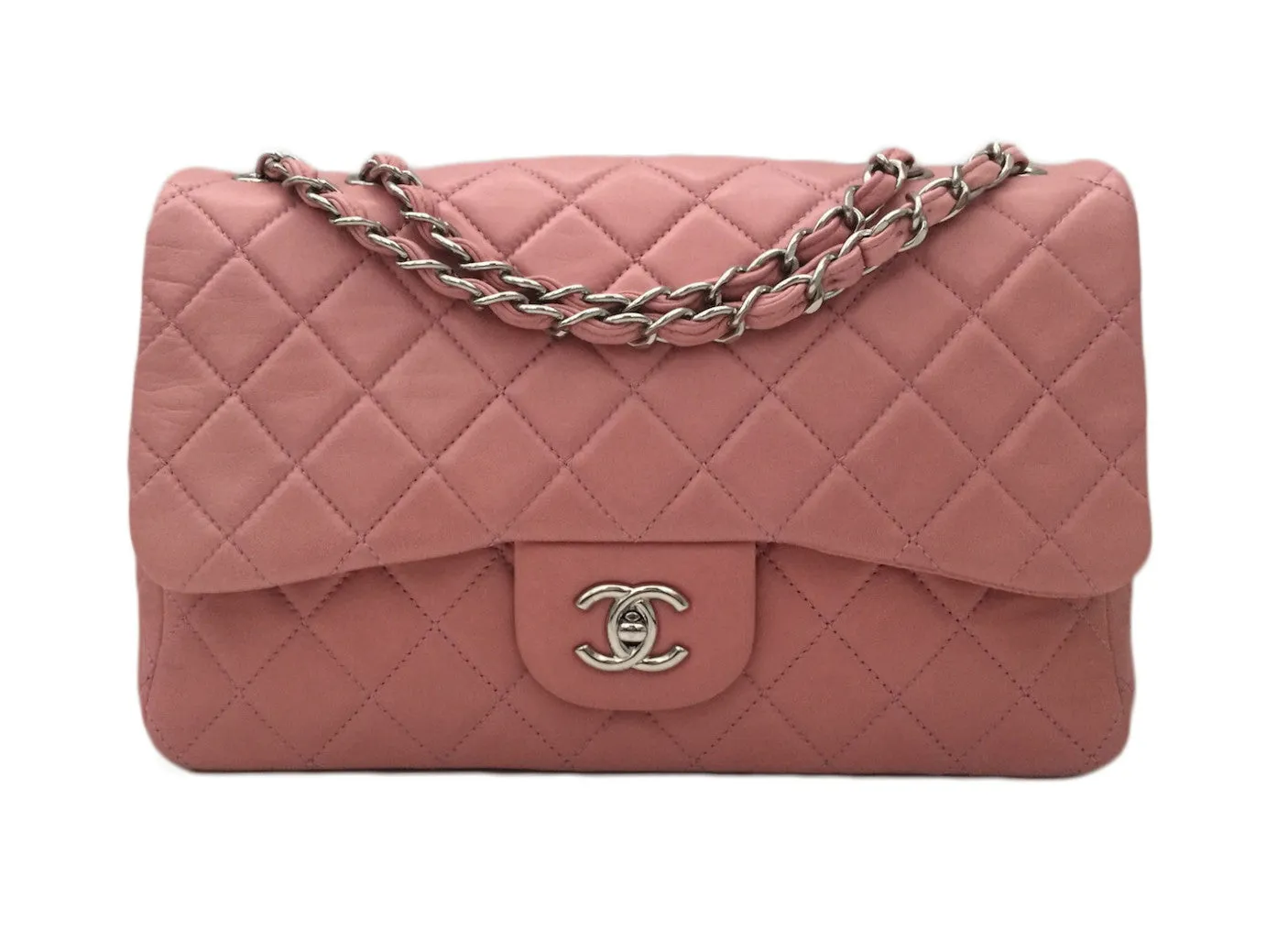 Authentic Chanel Pink Lambskin Jumbo – BRAND NEW IN BOX