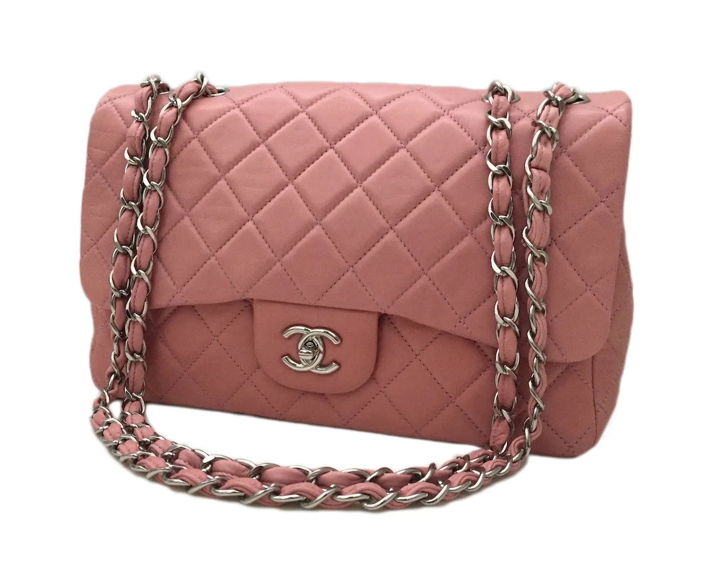 Authentic Chanel Pink Lambskin Jumbo – BRAND NEW IN BOX