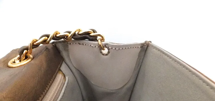 Authentic Chanel Vintage Gold Flapover