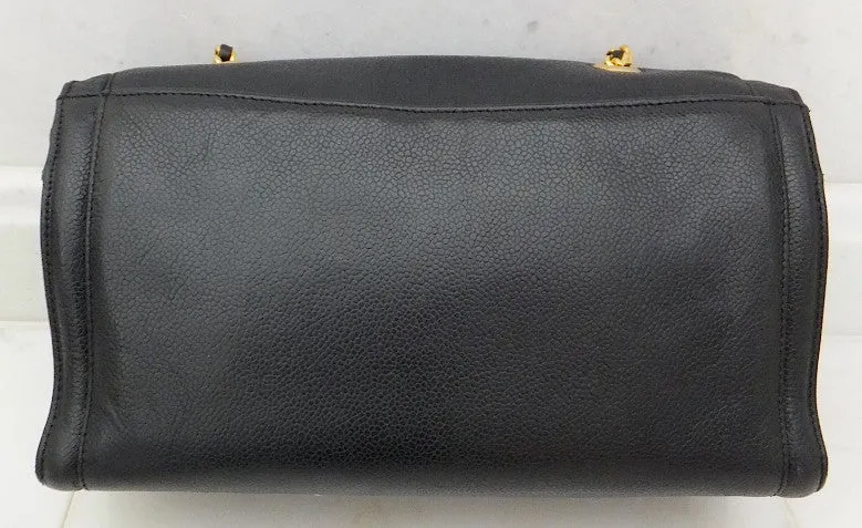 Authentic Chanel Vintage Jumbo Caviar Camera Handbag