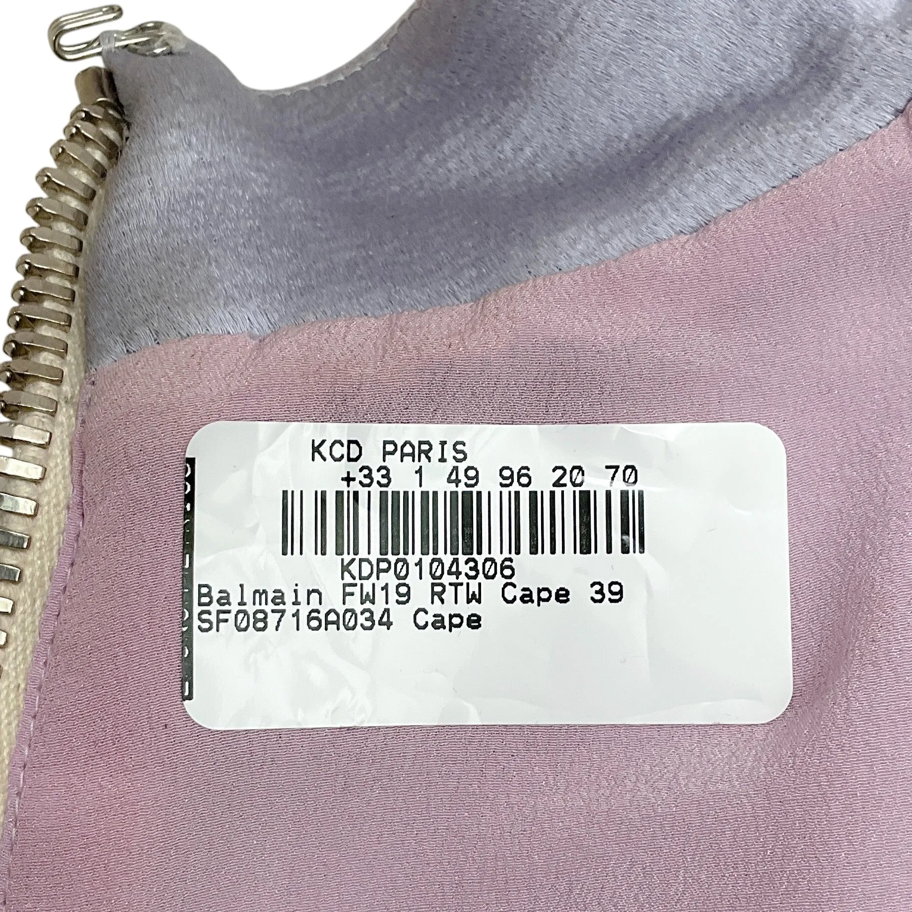 Balmain Runway  2019 Lilac Sequined Bolero Cape