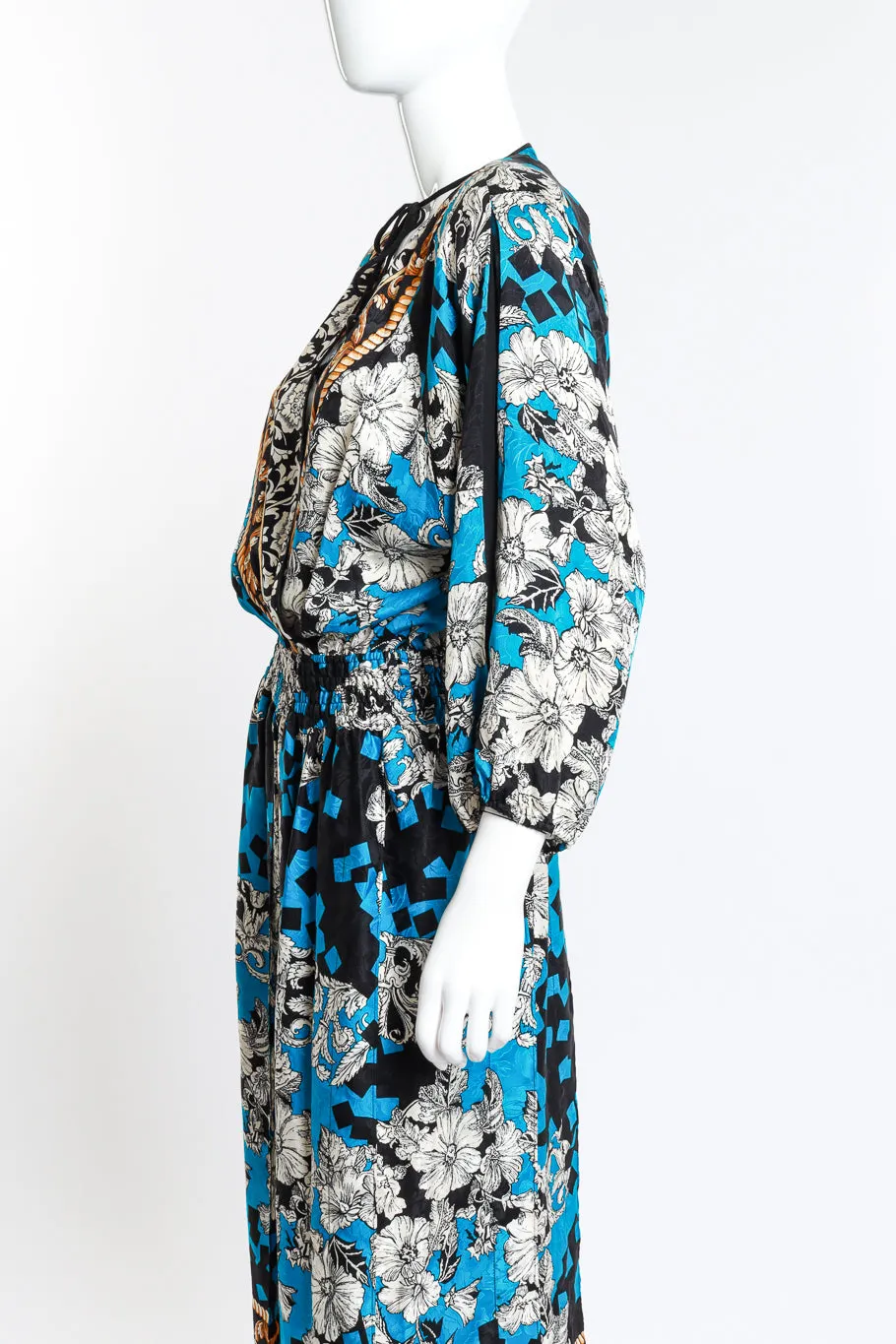 Baroque Floral Geo Dress