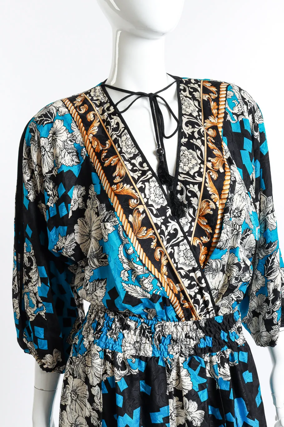Baroque Floral Geo Dress