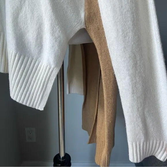 BCBGMaxAzria Colorblock High Low Sweater