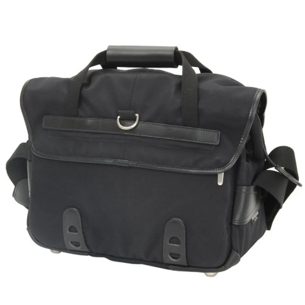 Billingham 307 Camera Bag | Black with Black Leather Trim