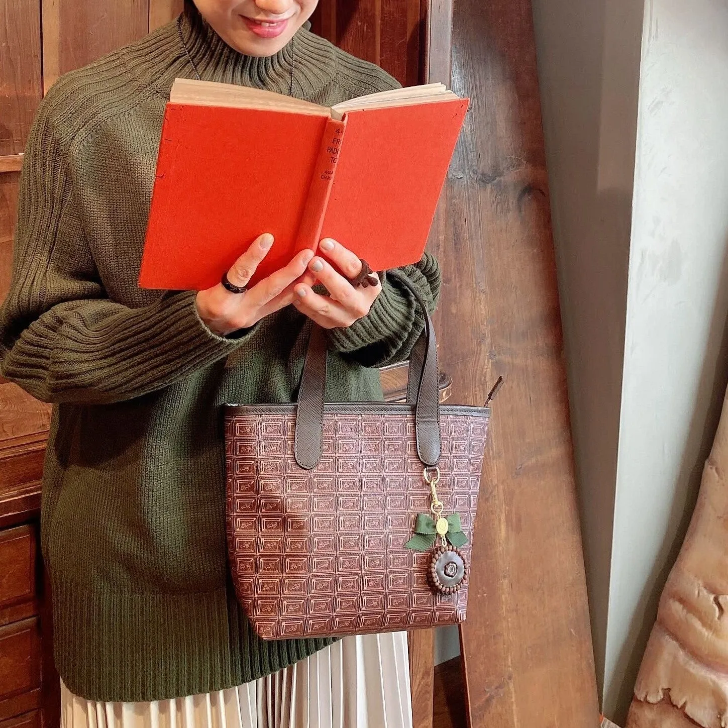 Bitter Chocolate Mini Tote Bag【Japan Jewelry】