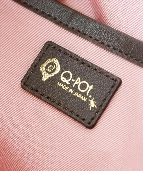 Bitter Chocolate Zip Leather Tote Bag (Pink Liner)【Japan Jewelry】