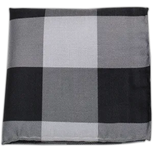 Black Bison Plaid Pocket Square