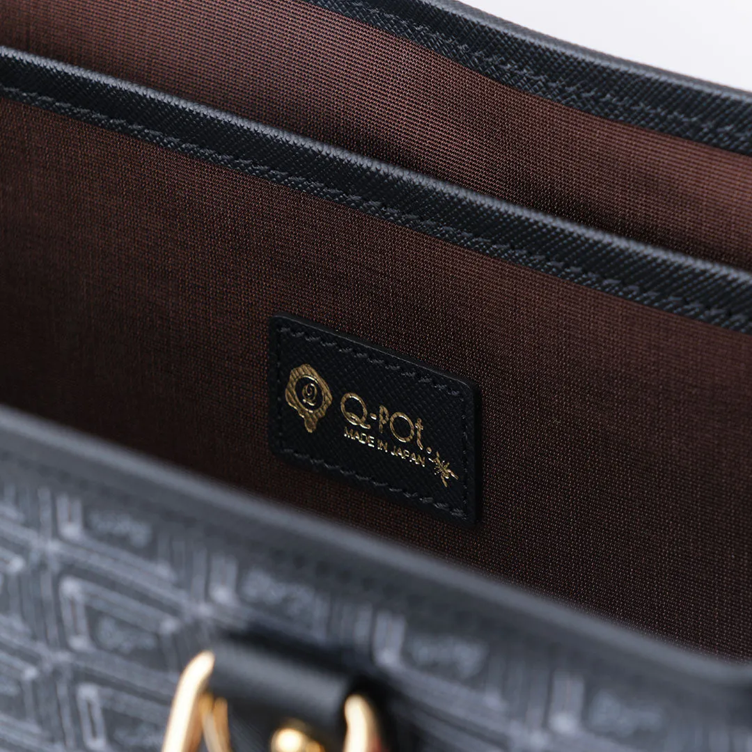Black Chocolate Square Tote Bag【Japan Jewelry】