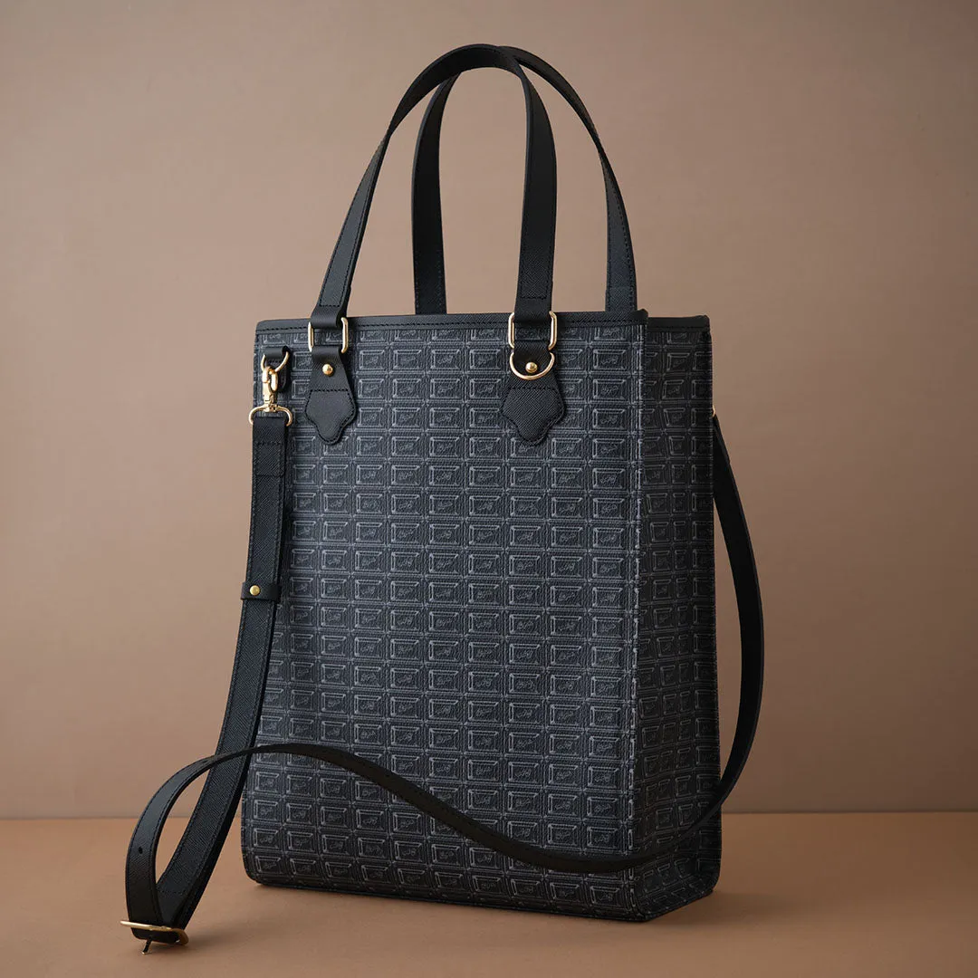 Black Chocolate Square Tote Bag【Japan Jewelry】