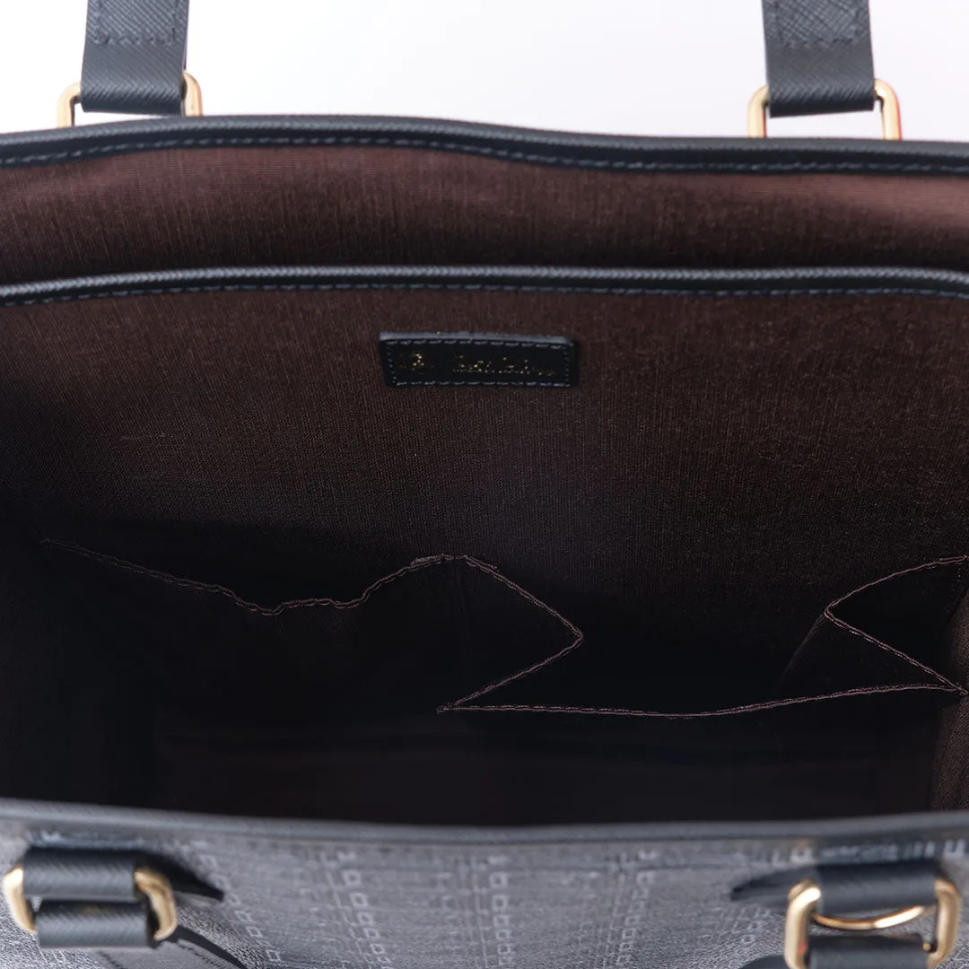 Black Chocolate Square Tote Bag【Japan Jewelry】